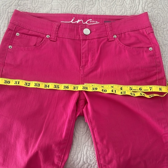 INC International Concepts Pink Skinny Jeans Vibrant Style - Picture 5 of 7